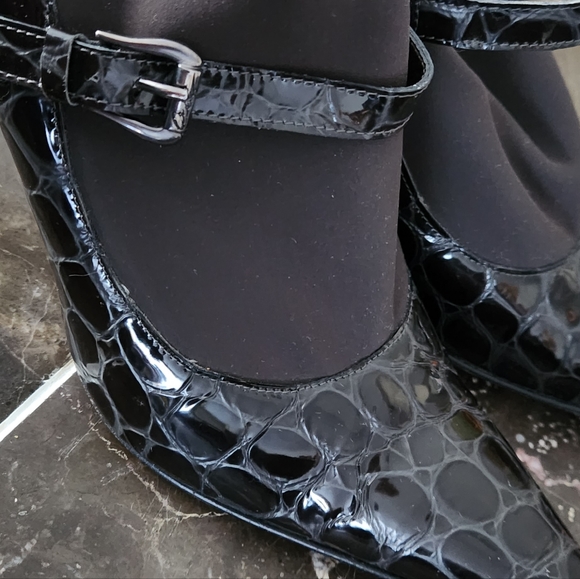 Donald J Pliner Couture Charo Croc Leather High Heel Pumps ITALY - Picture 6 of 8